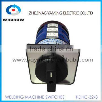 Welding machine switch KDHC-32/3 3 knots 3 poles 32A 3 positions step switch 6 pcs contacts changeover rotary switch