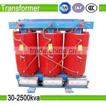 50Hz three phase variable dry type transformer30-2500KVA capacity 10KV