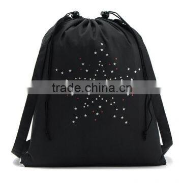 Professional 210d polyester drawstring backpack with high quality