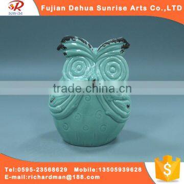 Ceramic owl home decoration