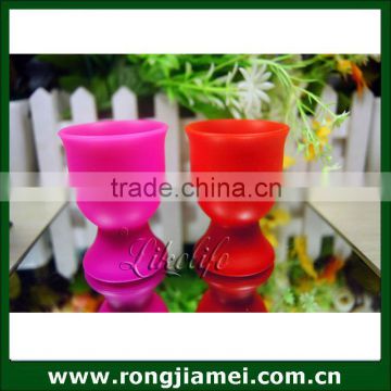 Vogue silicone cup. colorful goblet for promotion in ROHS