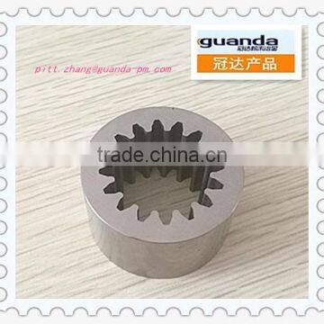 Sintered gear Coupling inside the engine and hydraulic pump