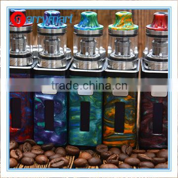 Resin sleeve amazing colors tube with SS constructure Funky 60w box mod with rta