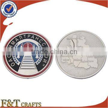 customize stamped cut out bronze metal plating military coin euro