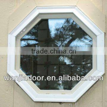 Octagon shaped window/PVC octagon shaped fixed window