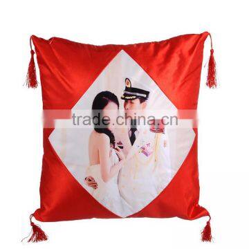 Promotional Gifts sublimation cover pillow in red color                        
                                                Quality Choice