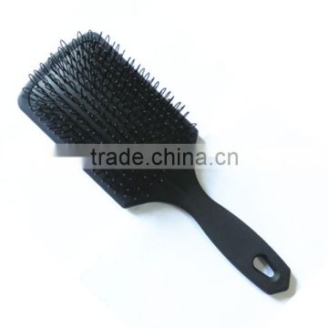 tangle free paddle and cushion hair brush with"U"bristles