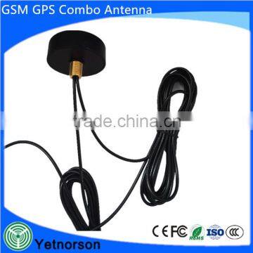 GPS GSM combo antenna screw mounting 1575.42mhz with sma male connetor made in china