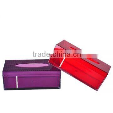 High quality square shape car tissue holder