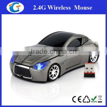 2.4g wireless car mouse with headlight