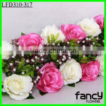 12 heads artificial rose flower wedding arches decoration