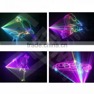 full color animation 3000MW- 4000mW GB 3D Flash Animation writing laser light with SD Card for best