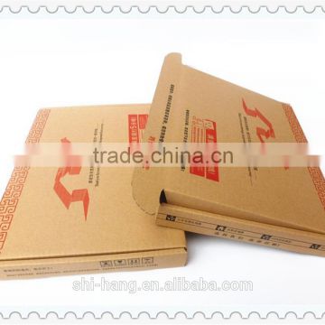 Color brown corrugated pizza box type expresss mailer box packaging