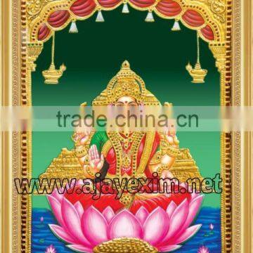 Shri Mahalakshmi - Tanjore Paintings Poster