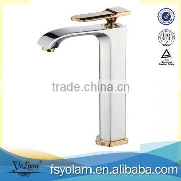 YL84104 Single Hole, Hot and Cold, Gold Basin Mixer(faucet)