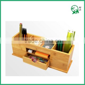 Eco-friendly Tableware 100% Bamboo Pen Holder mini Storage Box