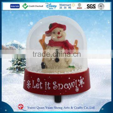 snowman music snow globe,custom music snow globe,music snow globe