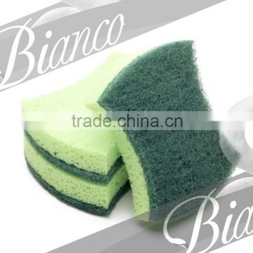 Unique Shape Design Double Sided Abrasive Fiber Sponge Supplier