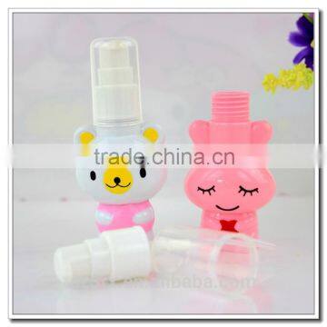 Cartoon plastic makeup water contains, cosmetic cartoon water holder bottle, factoy create your own design cosmetic bottle