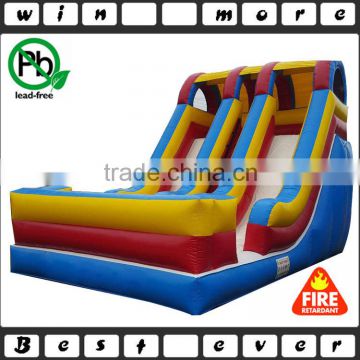 low price high quality dual lane inflatable kids slides with CE EN71 approved for outdoor use