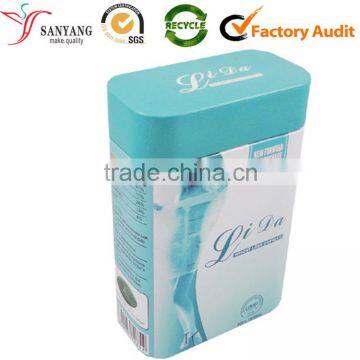 Silver metal tin box for makeup toiletry packaging box                        
                                                                                Supplier's Choice