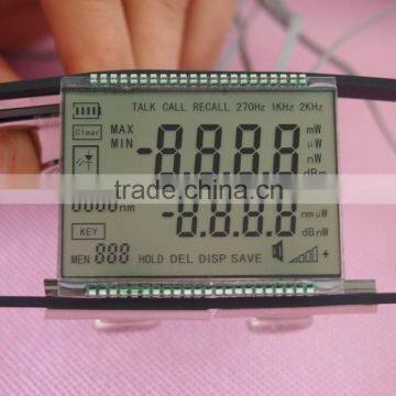 green screen digital electric meter lcd panel, digital voltmeter display lcd panel