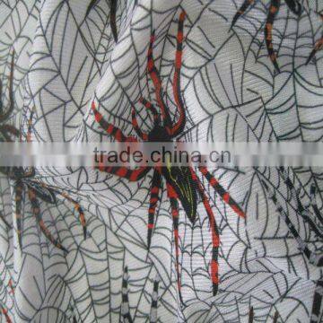 spider design elastic polyester knitted fabric