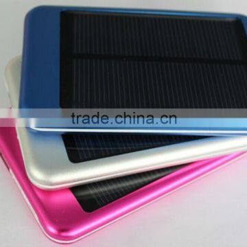 With solar charging function! 3000mah Li-polymer solar charger power bank