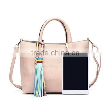 Beautiful Ladies Leather Handbag Decorated Tassels Fashion Ladies Handbags photo-4