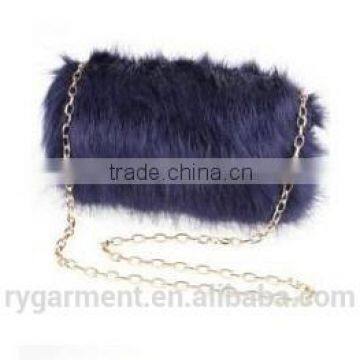 Young Girl Satchel Style Covered in Faux Fur Single Shoulder Bag, Girls Shoulder Bags