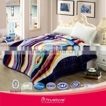 Raschel Polyester Mink Embossed High Quality Blanket Made in China Truelove