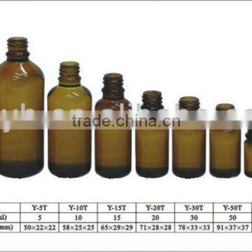 amber essential oil bottle