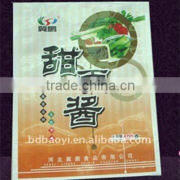 New! hot sale new design BOPP/PE sauce packing bags