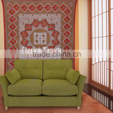 505-C Cotton sanganeri Bedspread tapestries Tapestry curtain print jaipur india star tapesrideau tenture