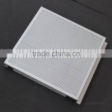 With Fireproof Acoustic Insulation Perforated Metal Ceiling Panel Aluminum E shaped Hook on Ceiling