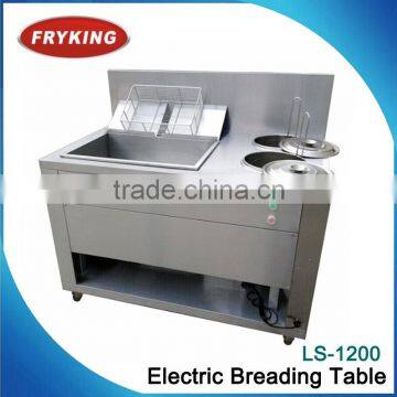 fast food equipment electric breading table for sale