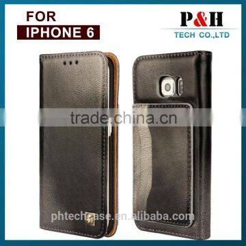 Flip Genuine Leather Case for Iphone 6 Plus,for Iphone 6 Flip Leather Cover Case photo-5