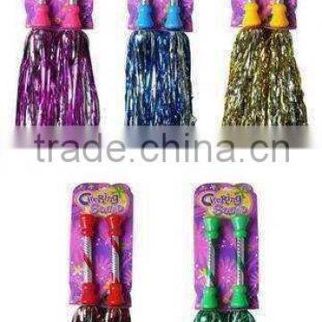 Tinsel cheerleader baton