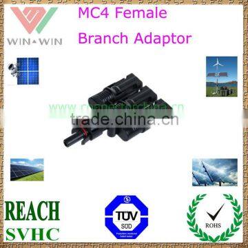 TUV Approval MC4 Female Branch Adaptor