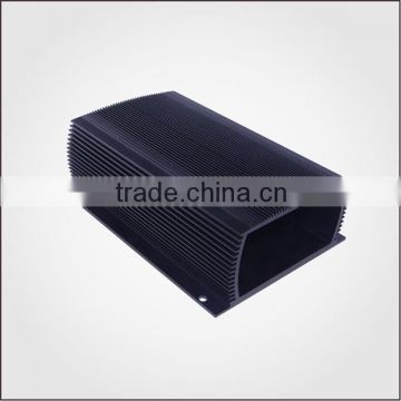 High Density Extrusion Aluminum Housing Shell Box with black anodizing heatsink