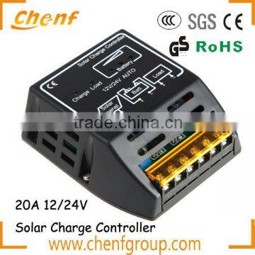 High Quality Newest PWM Solar Controller 12/24V 20A Charge Controller