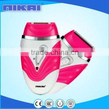 Wholesale rechargeable soft dordless epilator for female