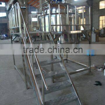 Body Lotion Making Vacuum Emulsifying Mixer photo-4