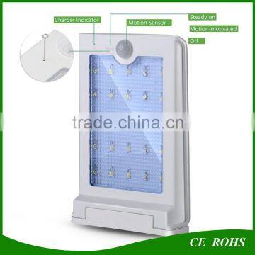 Durable Aluminum solar security led sensor light 25 LED Solar Garden Outdoor Light PIR Sensor