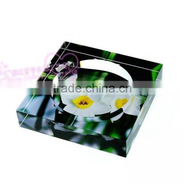 customized glass ashtray with floret HYA-189 on sale