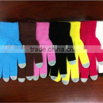 2012 latest smart touch glove for iphone, ipad, with varity of colors and models wholesale