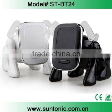 Hot selling cartoon robot dog wireless bluetooth speaker with FM radio and phone holder