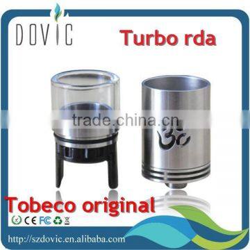 Stainless /black 2 colors original e cig rda turbo rda with factory price