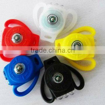 rubber led bike front light and rear light.