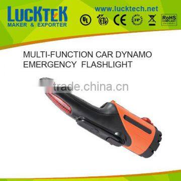 LUCKTECH TOP SELLER MULTI-FUNCTION DYNAMO EMERGENCY car flashlight 5LED